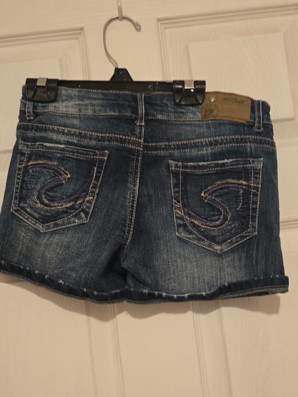 Silver Jeans Dark Indigo Denim Cutoff Shorts